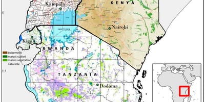 Peta dari tanzania untuk menunjukkan situs-situs bersejarah