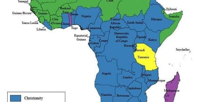 Peta dari tanzania agama