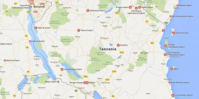 Peta dari tanzania bandara 