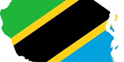Peta dari tanzania bendera