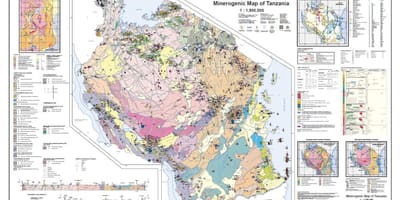 Geologi dan mineral peta tanzania