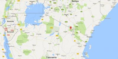 Tanzania lokasi pada peta dunia